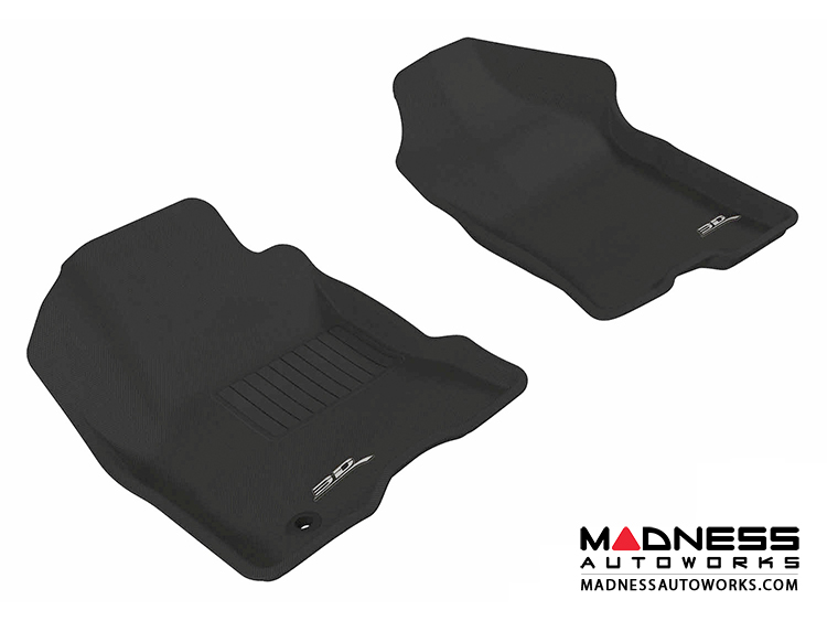 Ford Focus Floor Mats (Set of 2) - Front - Black by 3D MAXpider